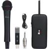 Xvive M5 Sistema Microfono Wireless Pro Palmare con Capsule Intercambiabili Nero