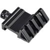 LifgWas 45 Gradi Staffa Tattico Rotaia Adattatore Montaggio 4 Slot Per Cannocchiale E Mirini Rotpoint Antiurto E Resistente alla corrosione Sgancio Rapido