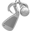 METALMORPHOSE MTM929-01 - Portachiavi Club e pallina da golf, grigio, 32
