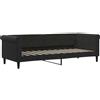 vidaXL Letto da giorno nero 80x200 cm in velluto