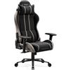 Diablo Sedia da gaming Diablo Chairs X-One 2.0 in tessuto, sedia da ufficio ergonomica, sedia girevole, taglia normale, color cammello e nero