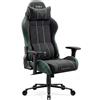 Diablo Sedia da gaming Diablo Chairs X-One 2.0 in tessuto, sedia da ufficio ergonomica, sedia girevole Size King nera e verde