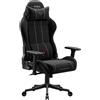 Diablo Chairs Sedia da gaming Diablo Chairs X-One 2.0 in tessuto, sedia da ufficio ergonomica, sedia girevole nera taglia Small