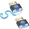 Duttek Spina fittizia HDMI 4K, emulatore di visualizzazione virtuale per monitor, adattatore headless per Windows Mac OSX Linux, supporta fino a 4K a 60Hz (con indicatore luminoso, confezione da 2)