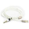Ablet - Cavo HiFi con connettore maschio bilanciato da 4,4 mm, compatibile con cuffie Sennheiser HD700 e cuffie Sony WM1A, NW-WM1Z, PHA-2A, cavo placcato argento