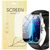 SNHVXLFW [6 Pezzo Protettive] Morbido Pellicola protettive per display Compatibile per Smartwatch YYKY Orologio Intelligente Uomo Donna 2.01 E02