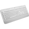 Logitech Signature K650, Tastiera Poggiapolsi Wireless Full-size con Bluetooth BLE o Ricevitore USB Logi Bolt, Tasti Smorzati e Tastierino, Compatibile con PC/Windows/Mac - Bianco