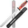PINOZE 28 cm coltello isolante, lama in acciaio inox coltello isolante w/scala laser, strumento per il taglio di materiale termico schiuma/lana di roccia/polistirolo, taglierina da giardino