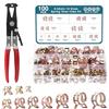 HSEAMALL 100 clip per tubi flessibili di 10 dimensioni, pinze a molla, clip per tubo del carburante da 6 mm a 22 mm, kit assortito di morsetti per tubo dell'aria