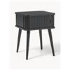 Zuiver Comodino in legno con anta scorrevole e frontale scanalato Barbier -