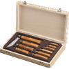 Opinel Coltelli da collezione in cofanetto di legno Virobloc, lama in acciaio al carbonio