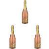 Österreich Gold Rosé - with 23 Karat Blattgold 9,5% Vol. 0,75l (Confezione da 3)