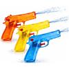 ATHLEJOY Set di 3 pistole ad acqua, 15 cm, colorato, portata extra grande, pistola a spruzzo piccola, mini pistola a spruzzo per bambini