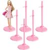 SHILIPAIJC 20 Pezzi Supporto per Bambole per Bambole da 9-11 Pollici, Supporti Espositore per Bambole Supporto per Bambolei Rosa Regolabile per Bambole, Orsacchiotto, Ultraman, 21.7cm