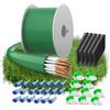 FOTEEMO Cavo di confine da 200 m + 50 picchetti + 10 connettori per cavi + 20 set di terminali di collegamento per robot tosaerba, filo di confine universale, compatibile con Husqvarna/Worx/Bosch, set di