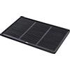 CLP Piastra in ghisa Smaltata I Piastra Reversibile per Barbecue a Gas, Barbecue a carbonella e Barbecue Elettrico I Ghisa Resistente alla corrosione, Colore:Antracite, Dimensione:48.5x32 cm