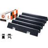 QuliMetal Barre aromatizzanti da 38,9 cm per griglie a gas Spirit 300 e GS4 Spirit II 300, Spirit E310 S310 E/S320 E/S330 Series con manopole di controllo frontali, ricambio per Weber Spirit 2 parti
