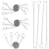 MerryNine 10 catene acchiappasole per prismi pendenti, 46 cm, catena di sospensione prismatica con gancio per prisma di cristallo, decorazione fai da te (10 pezzi)