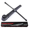 OTUAYAUTO Tergicristallo posteriore compatibile con Passat B6 3C5 05-10, Passat B7 365 10-14, Seat Leon 1P1 05-13, tergicristallo posteriore braccio tergicristallo con spazzole tergicristallo