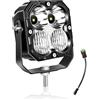 Willpower 1PC Faro LED 4.3 Pollici 30W Faretto LED 12V 24V, Flood Spot Luci da Lavoro Fendinebbia per Trattore Fuoristrada Camion Barca Auto 4x4, IP67, 6000K Bianca