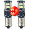 MCK Auto - Sostituzione per H21W BAY9s LED CanBus Set di lampadine a luce rossa molto chiare e senza errori compatibili con X6