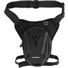 Penitue Borsa da Gamba Moto, Marsupio Impermeabile per Uomo Donna con Tracolla Regolabile e Doppi Scomparti con Cerniera Ideale per Ciclismo Escursionismo e Viaggi (Nero)