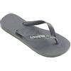 Havaianas Brasil Logo (Mini Me) Unisex - Bambini e ragazzi FlipFlop Steel Grey/Steel Grey 25 EU