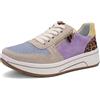 Ara Sapporo, Scarpe da Ginnastica Donna, Shell Cielo Natur Fairy Vaniglia, 37.5 EU Larga
