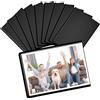 VINATO Calamite Personalizzate per Polaroid Instax Mini Pellicole Foto, Portafoto Magnetico per Frigorifero, Superfici in Metallo, 10 Pezzi per 10 × 15 cm Foto, Cornici Magnetiche in Nero
