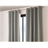 ED ENJOY HOME Tenda oscurante con occhielli argentati, grigio, grande altezza, 140 x 280 cm, 100% poliestere, tessuto certificato Oeko-TEX, collezione liquirizia