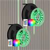 REV Set risparmio LED per pannelli acustici, 2 x 3 m, autoadesivo, RGB e bianco, dimmerabile, ritagliabile, con profilo LED, invisibile quando spento