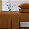 Tribeca Living Microfibra 110-GSM Deep Pocket Sheet Set Queen Camel,SSSSMFQUCM