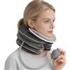 SLIAXINT Gonfiabile per la trazione cervicale con design di allungamento a 3 strati e supporto per il mento, Estensore per il Collo Regolabile per Alleviare il Dolore