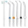 Yaowanguan 6 Pezzi Punte Idropulsore di Ricambio per Waterpik WP-100/WP-250/WP-450/WP-560/WP-660/WP-811/WP-861W/WP-900/WP-940/WP-950(Spazzolino,Placca Dentale,Arancione Ortodontica,Classic,Tascabili)