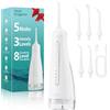 Pochrus Idropulsore Dentale Portatile DIY, Irrigatore 5 Modalità e 3 Intensità, Irrigatore Dentale Serbatoio 300ML, Ricarica USB, Impermeabile IPX7, Senza BPA, Silenzioso, per Viaggi e Casa