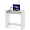 Furinno Semplicistico Tabella di Studio, Legno, Bianco, 39.12 (D) x 79.50 (W) x 75.69 (H) cm