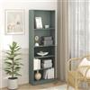Furinno JAYA Mensola per libri, Libreria a 5 livelli, Libreria con scaffali regolabili, 24.1(P) x 62.2(L) x 180.8(A) cm, per Ufficio, Soggiorno, Verde Salvia