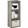 Furinno Luder Libreria a 3 ripiani aperti, Rovere Francese