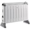 De'Longhi HCM2030 TermoConvettore Elettrico, Silenzioso, 3 Livelli di Potenza, Manopola Intuitiva, per Ambienti Fino a 60m³, Maniglia, Funzione Antigelo, Leggero, termostato di sicurezza, Bianco