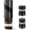 Eirolace Macchina da caffè portatile da viaggio, mini macchina da caffè a batteria 2 in 1, compatibile con capsule da 3,5 x 2,8 cm e caffè macinato, riscaldamento rapido per campeggio e camper gadget