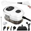 Strixorn Pulitore a vapore portatile con display digitale, 2500 W, 3.0 bar, pulitore a vapore portatile con serbatoio dell'acqua da 1100 ml, pulitore a vapore ad alta pressione, 9 accessori per tutti i mobili