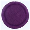 HOMESCAPES Tappeto Rotondo da Bagno in Cotone, 80 cm - Prugna
