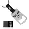 UV STYLISH Apribottiglie portachiavi come regalo, 21 compleanno uomo in acciaio inox apribottiglie per la casa pub all'aperto uomini amici divertenti festival