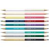 Caran d'Ache Set di 9 matite bicolore, Alpine Frost Special Edition, 18 colori e pennello, scatola di cartone premium, luminanza, matite artistiche, colorazione, arte acquerello, tonalità di colore