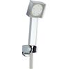 DP Griferia DP Bath Soffione Doccia LED RY-L026+ Supporto RY-P012 + Flessibile RY-S001, Argento