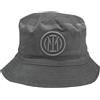 INTER Cappello Pescatore Velluto Double Face Nylon Ricamo 153501 L-XL Grigio