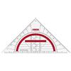 BRUNNEN Fontana Geometria del triangolo/Geodreieck per Scuola e Ufficio 16 cm Colour Code 16 centimetri rot