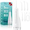 Pochrus Idropulsore Dentale Portatile DIY, Irrigatore 5 Modalità e 3 Intensità, Irrigatore Dentale Serbatoio 300ML, Ricarica USB, Impermeabile IPX7, Senza BPA, Silenzioso, per Viaggi e Casa