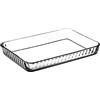 PASABAHCE 59204 BORCAM - Teglia da forno e Teglia da forno, rettangolare, in vetro, 40 x 27 cm