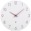 ACCSHINE Orologio da parete radiocontrollato in legno MDF senza ticchettio, silenzioso, batteria al quarzo, grande orologio da parete facile da leggere per stanze, casa, cucina ufficio, scuola